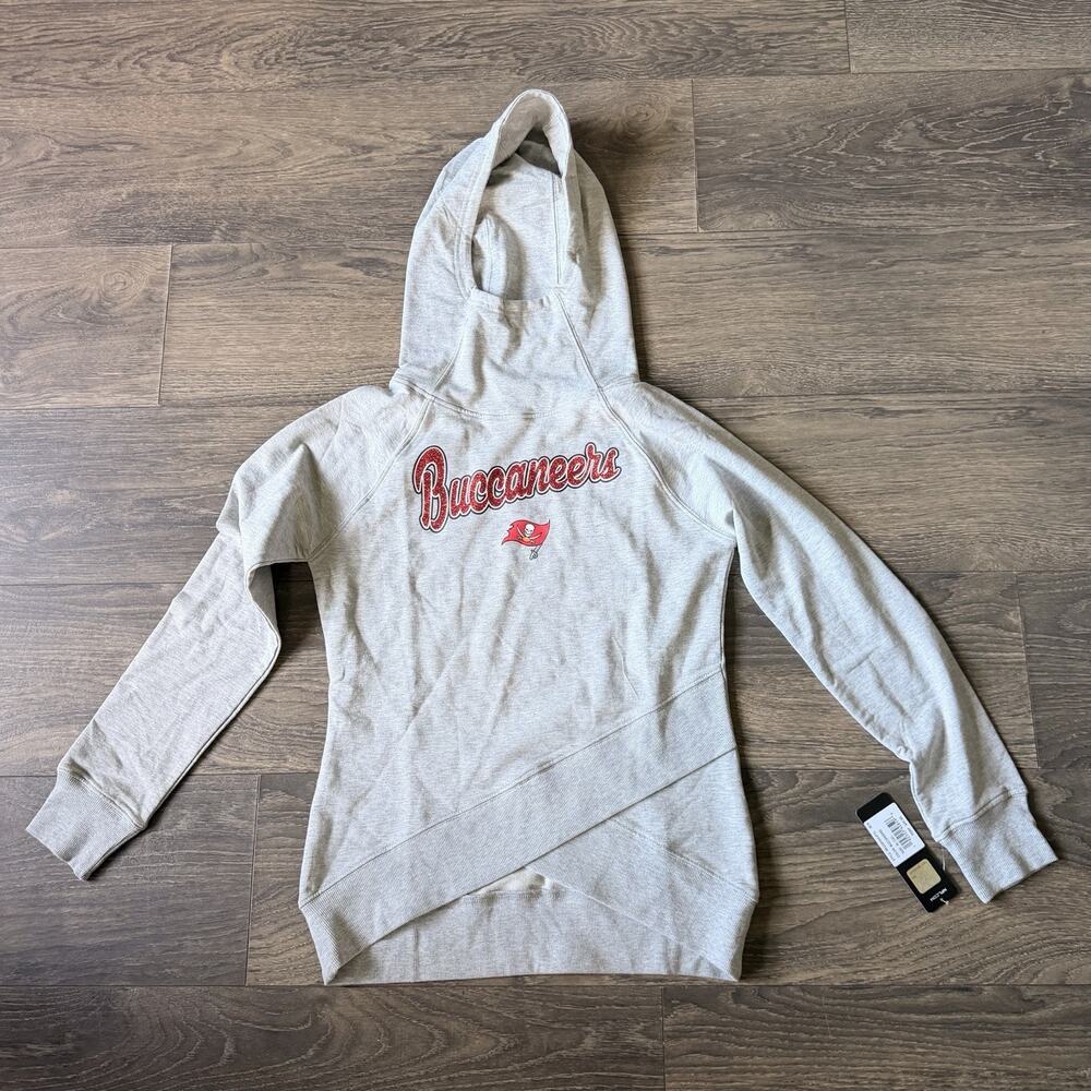 NWT NFL Buccaneers Girls Sz XL 16 Hoodie Game Day Sporty Athleisure Crossover